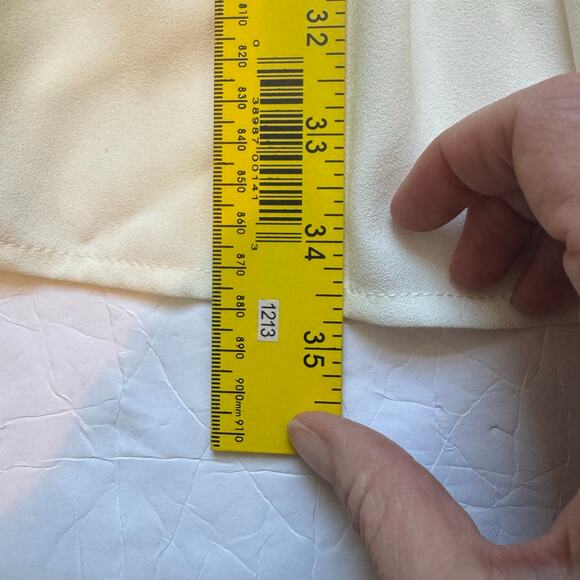 NWT $50 Akira Chicago Red Label Women's Sleeveless Lace Back Dress Medium Cream - Picture 12 of 12